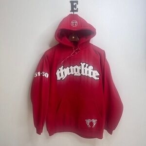 Vintage Original Thug Life 51-50 Red Hoodie - NWT